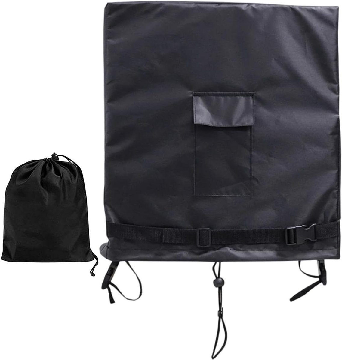 Tuinslang Opberghoes - Haspel Beschermhoes - Buiten Opslag - Waterdicht Oxford Materiaal - 80 x 25 x 90 cm - Zwart