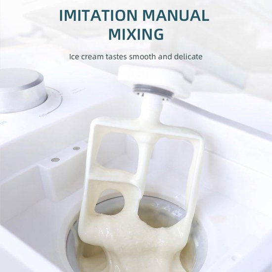 IJsmachine - Dessertmaker - Zelf ijs maken - Automatisch zonder voorkoeling - 500ML capaciteit - Rood — afbeelding 5