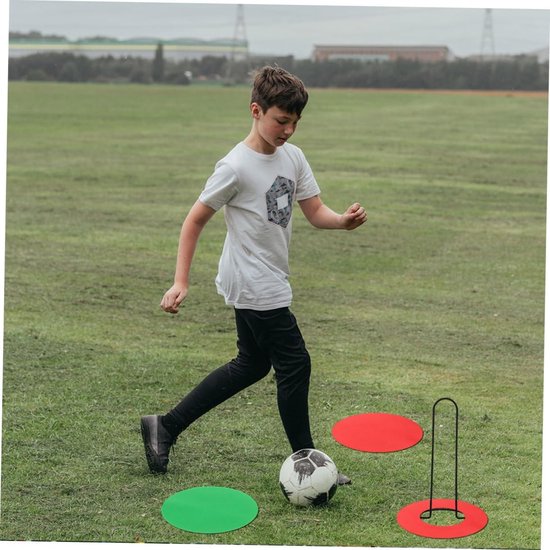 Voetbal Trainingskegels - Kegelhouders - Sport Training - Robuuste Metalen Basis - 21 x 10 x 10 cm - Zwart — afbeelding 3