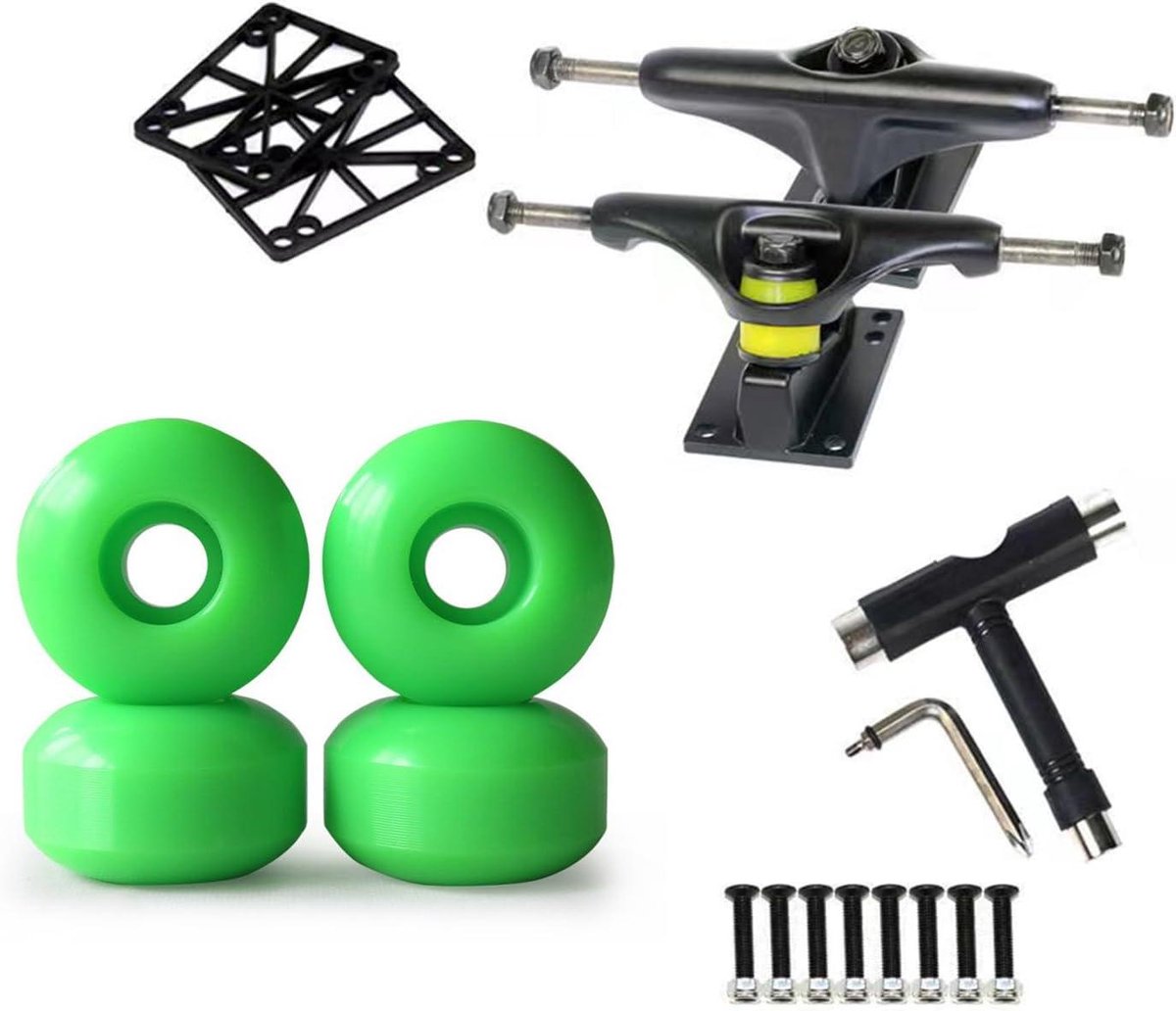 Skateboard Onderdelen Wielen en Trucks Skateboarden en Tricks ABEC-9 Lagers 52mm Wielen
