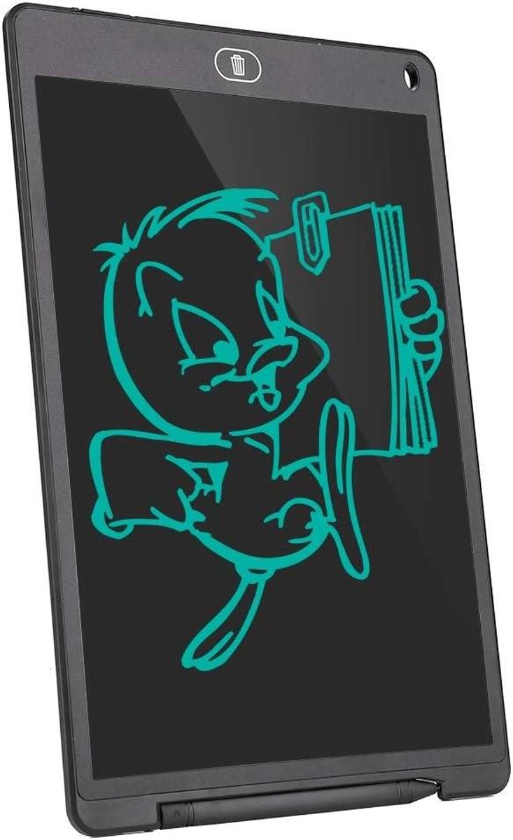 Digitale Tekenplank - Schrijftablet Notitieblok - Notities Maken Schetsen - Oogvriendelijk Scherm - 12 Inch - Zwart
