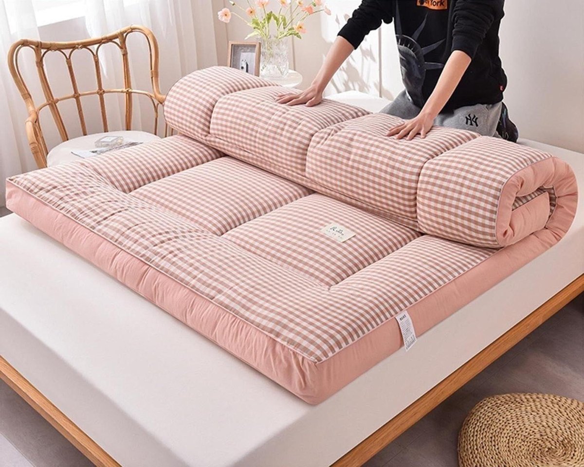 Opvouwbare futonmatras - Japanse mat - Comfortabel slapen - Dikte en draagbaar - Full-size - Grijs