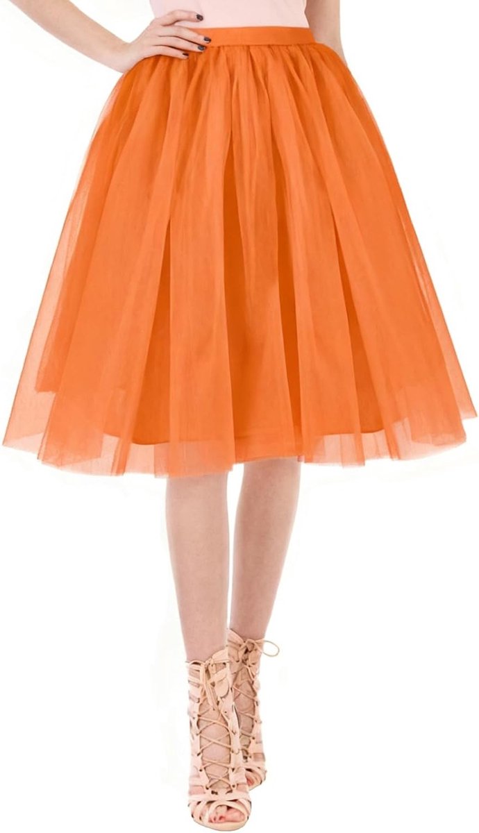 Korte tutu-rok voor dames in retrostijl, gelaagd en kleurrijk, perfect voor ballet, dans, feest en cosplay evenementen