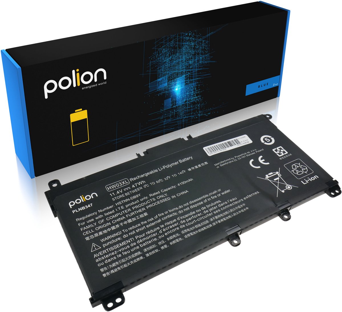 Polion - Laptopbatterij - 4150mAh - HP Pavilion 15-EG 15-EH 17-CN