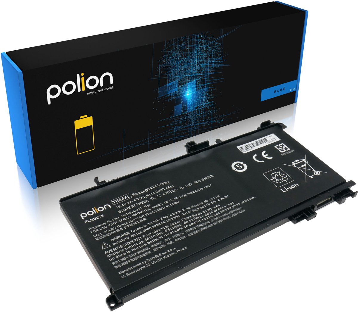 POLION Omen Pavilion 15 - Batterij - 2800mAh - Li-Poly - 15,4V