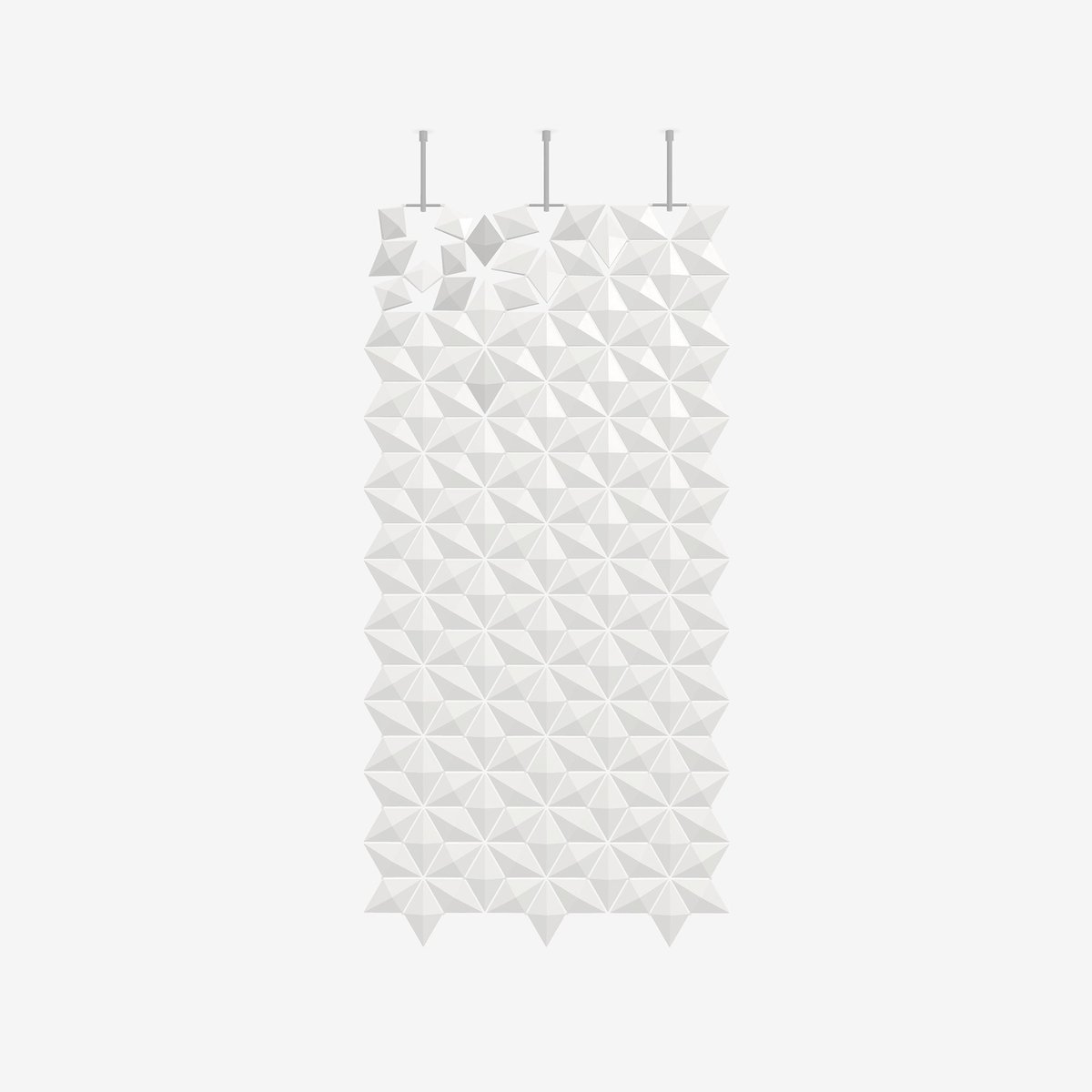 Hangend Kamerscherm Facet 102x230cm (bxh) - Wit