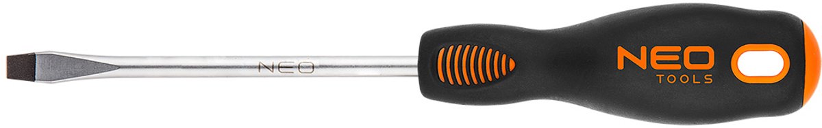 NEO Serie - Sleufkop Schroevendraaier - 6.5 x 125 mm - Magnetisch - Ergonomische Handgreep