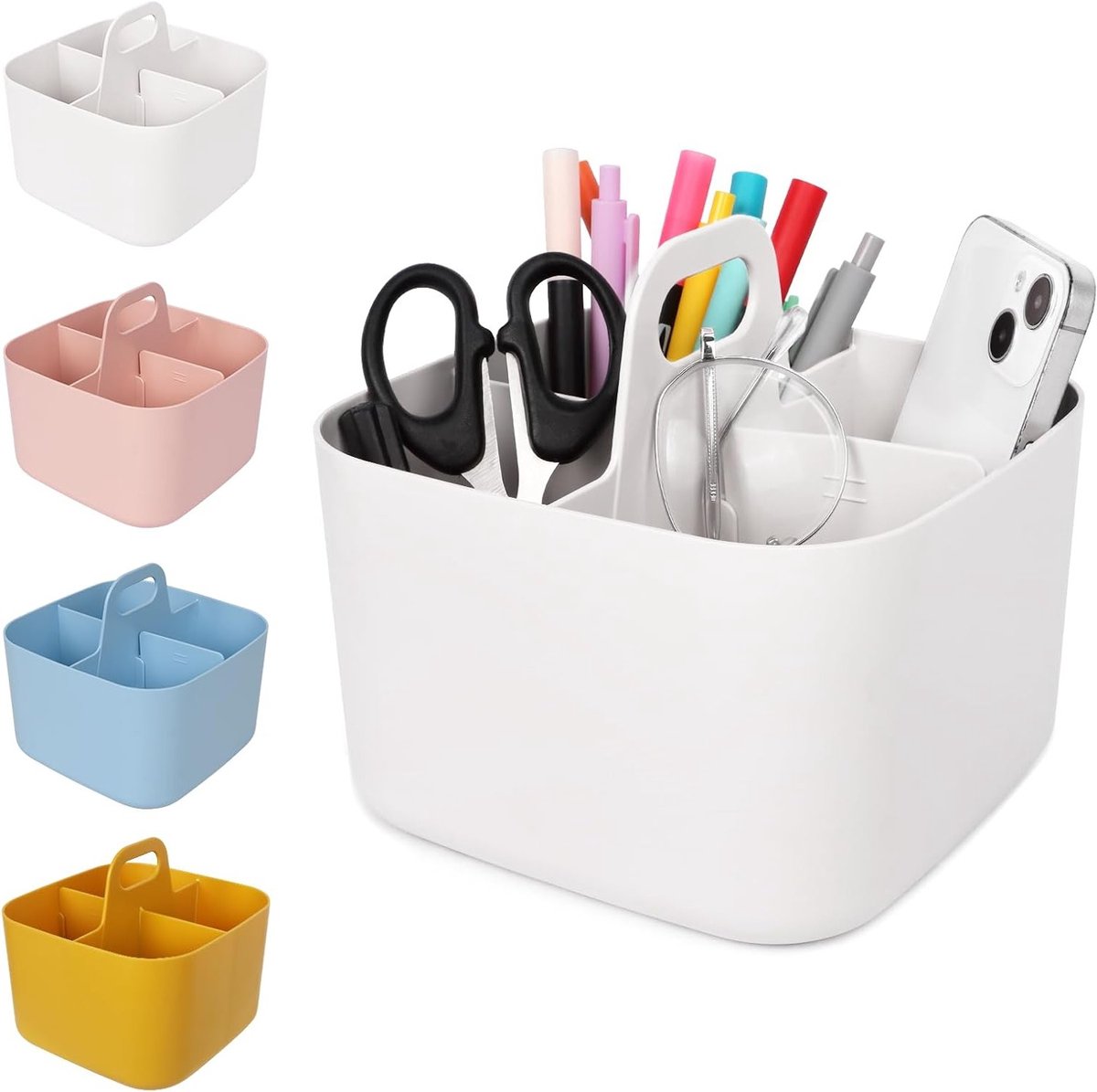Multifunctionele Bedside Organizer voor Koken, Douche en Opberging - Wit Caddy voor Gemak en Ruimtebesparing