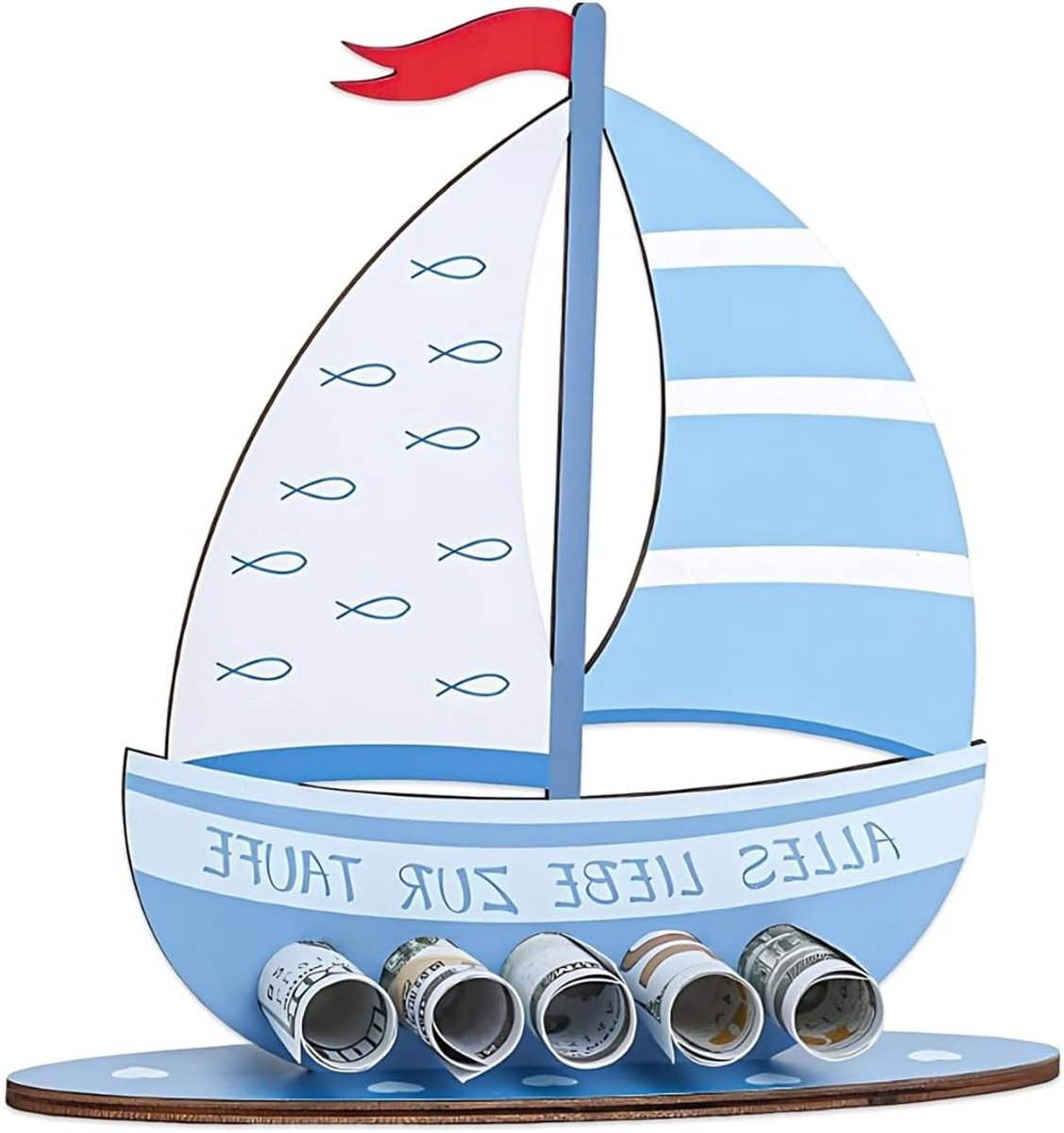Unieke cadeaus voor communie, houten schip als tafeldecoratie, feestelijke felicitatie voor meisjes en jongens