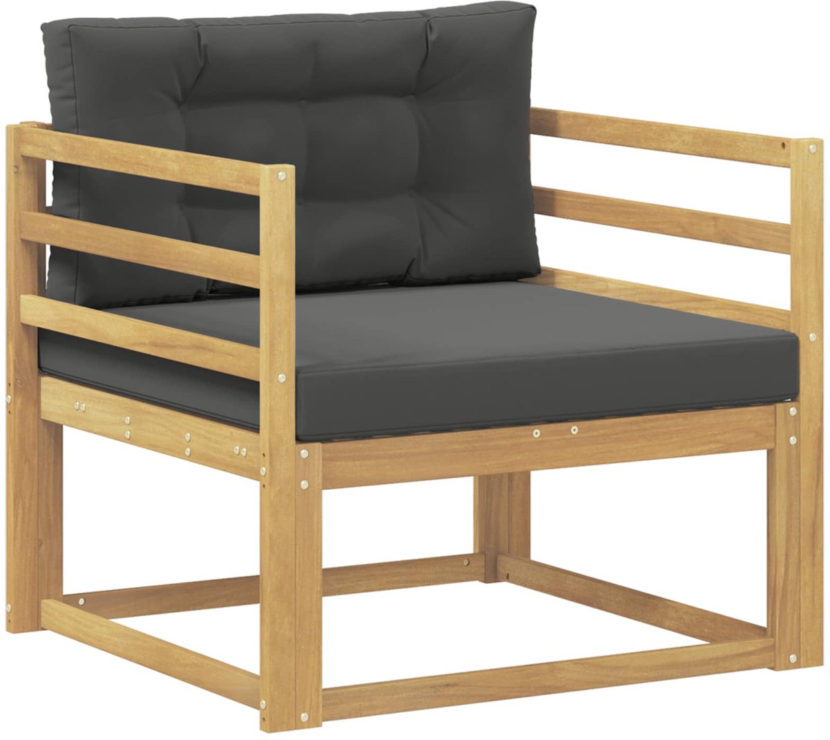 vidaXL - Buiten - Midden - Sofa - Polyester - Wit