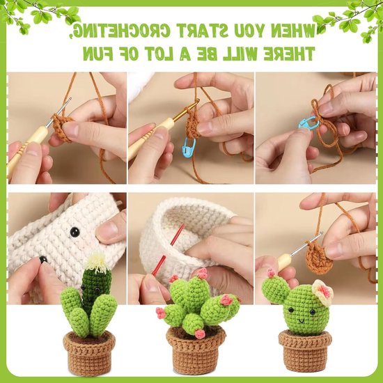 Haakset voor Beginners - Wol voor Haken en Breien, DIY Creaties met Haaknaalden en Handleiding voor Startende Hakers — afbeelding 2