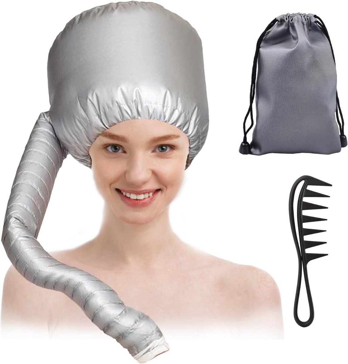 Haarföhn Kap Diffuser voor Krullen met Opbergtas, Snelle Droogfunctie en Stylingaccessoires voor Diepe Haarverzorging
