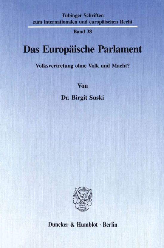 Das Europäische Parlament - cover