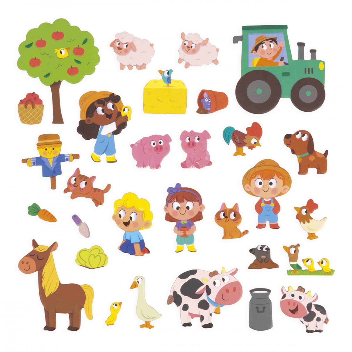 Janod - Magneti Stories - Boerderij – Educatieve magneetset — afbeelding 3