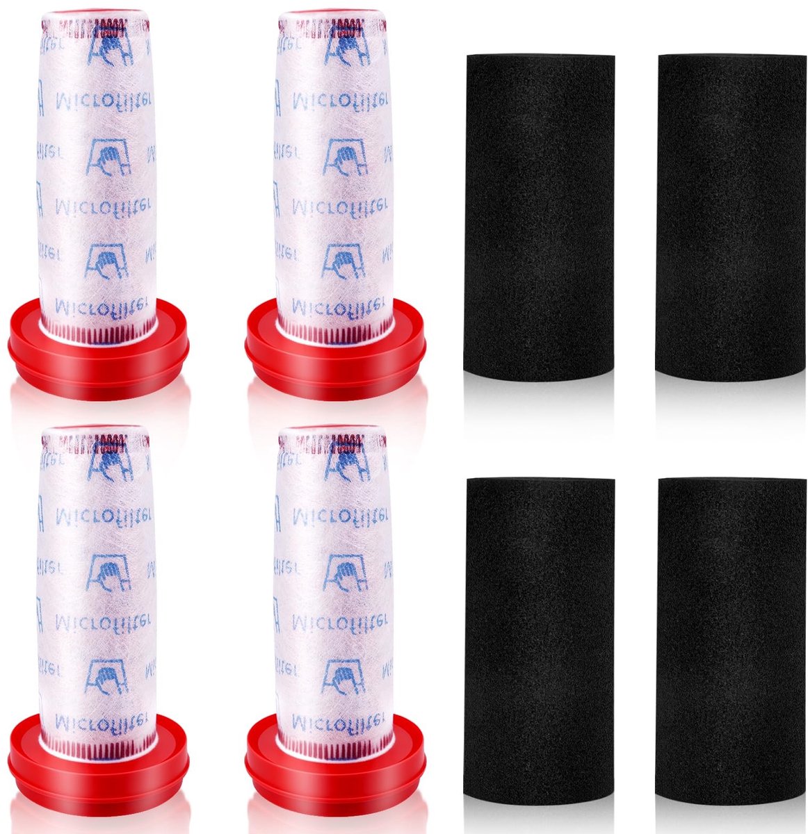 Dailygoods - Dailygoody - Vervangingsfilters - Geschikt voor Bosch Flexxo - 4 stuks - Draadloos - Voor stofzuiger - Filter set - Hoogwaardig en duurzaam