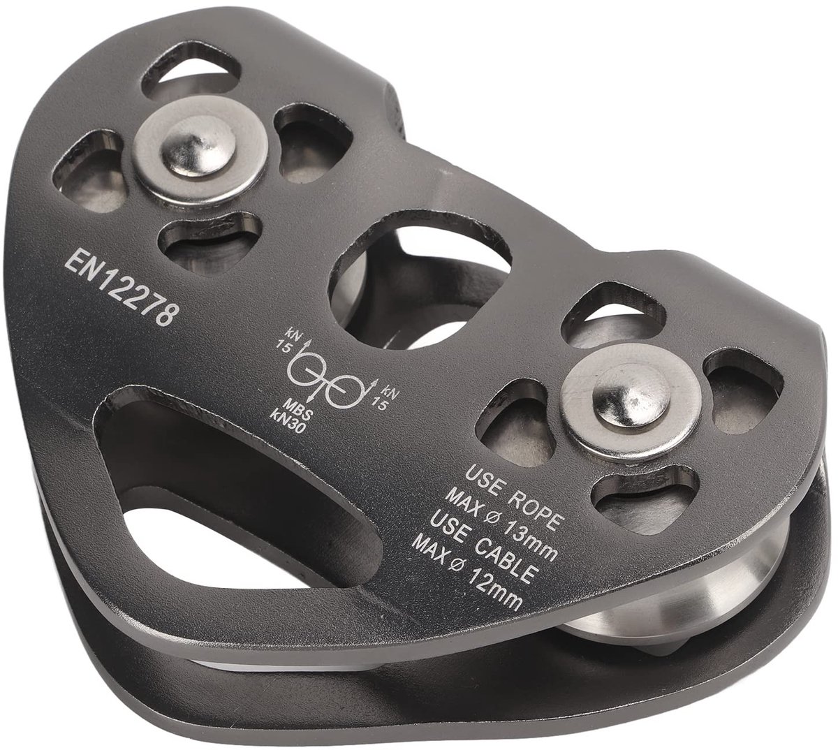 Dailygoods - Aluminium Klimkatrol Draaibare Katrol voor Zipline
