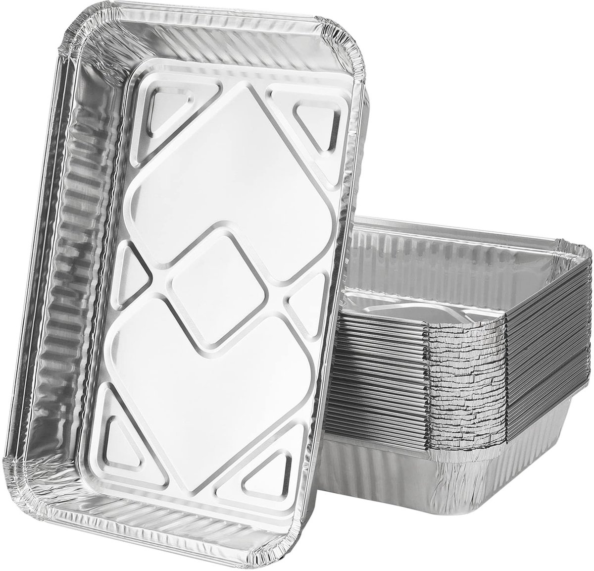 Dailygoods - Dailygoody - Aluminium Blikfoliebakken - Grote Foliecontainers - 3500 ml - 32 x 26 x 6 cm - Perfect voor Bakken - Vaatwasserbestendig - Ideaal ...