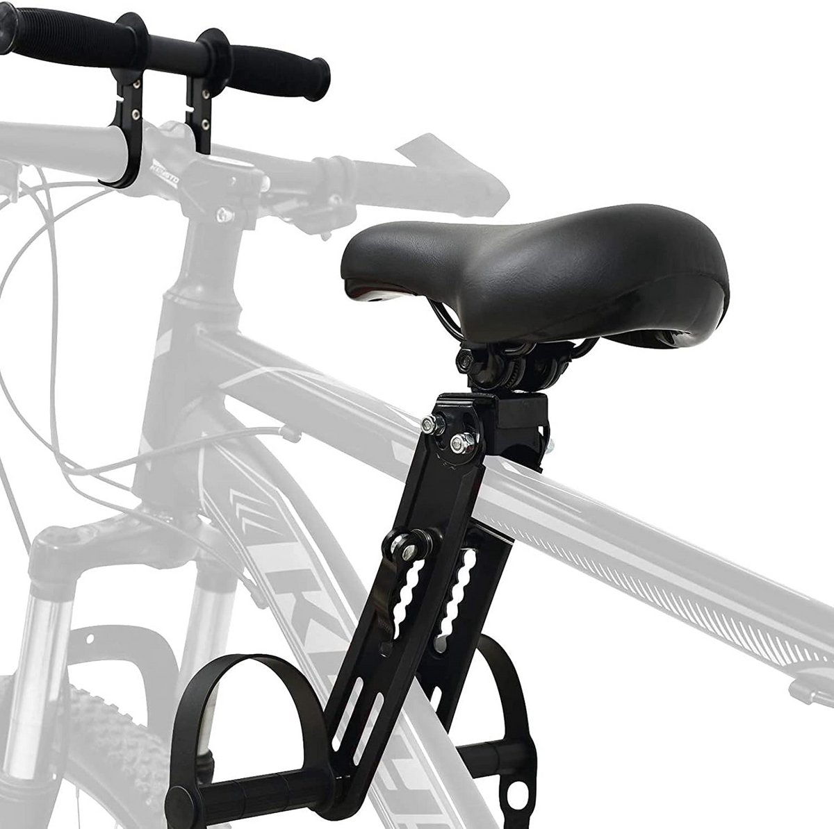 Fietsstoeltje voorzitje – fietsstoel – Fietsstoeltjes Met Stuur En Pedalen – Fiets Stoel Midden Op Stang – Voorzitje