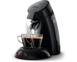 Philips Senseo Original Koffiepadmachine HD6553/67 - Keuze uit 1 of 2 Kopjes - Automatische Uitschakeling - Duurzame Materialen - Zwart