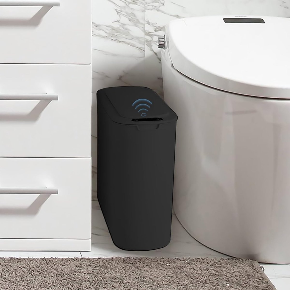 Prullenbak met Sensor - Vuilniszakhouder - Afvalbak - Woonaccessoire