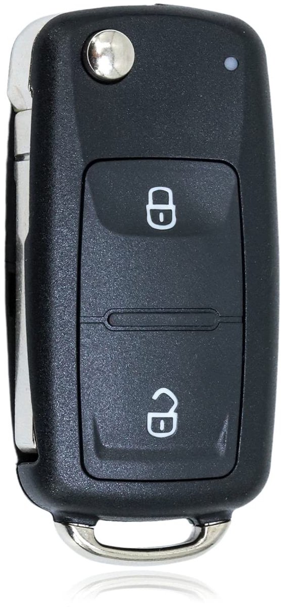 Dailygoods - Dailygoody - 2-knops sleutelbehuizing - klapsleutel - afstandsbediening - geschikt voor VW - Golf 4 5 6 - Passat Polo Touran