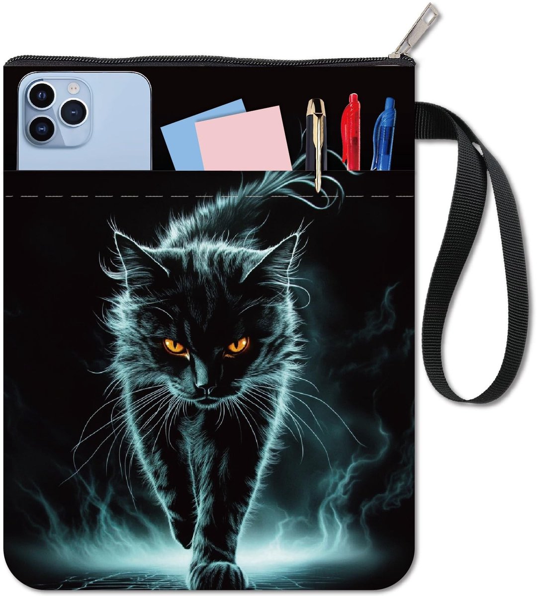 Dailygoods - Zwarte Kat Boekhoes met Waterdichte Bescherming