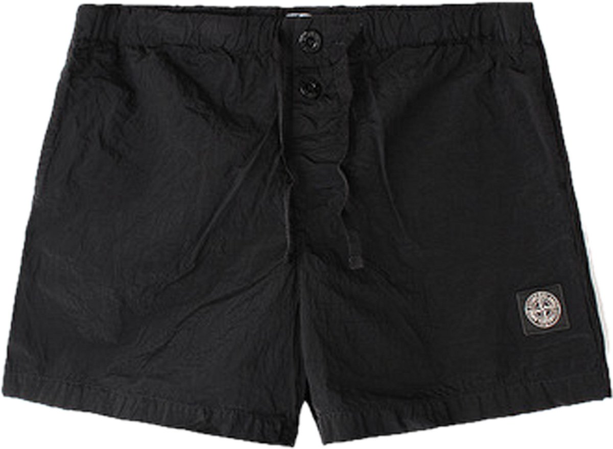 Stone Island Compass Logo Swim Shorts 'Zwart'.