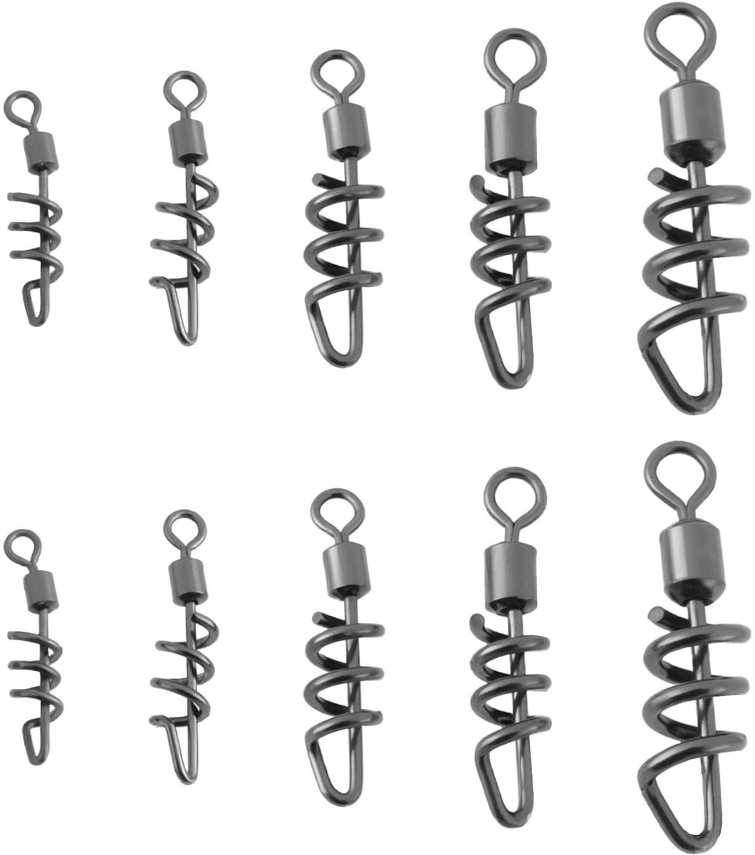 Dailygoods - Dailygoody - Vistuig Swivels - 50 Stuks - Geschikt voor Zoet- en Zoutwater - Vissen - Duurzaam - Hoge kwaliteit - Ideaal voor visserij - Handig voor v...