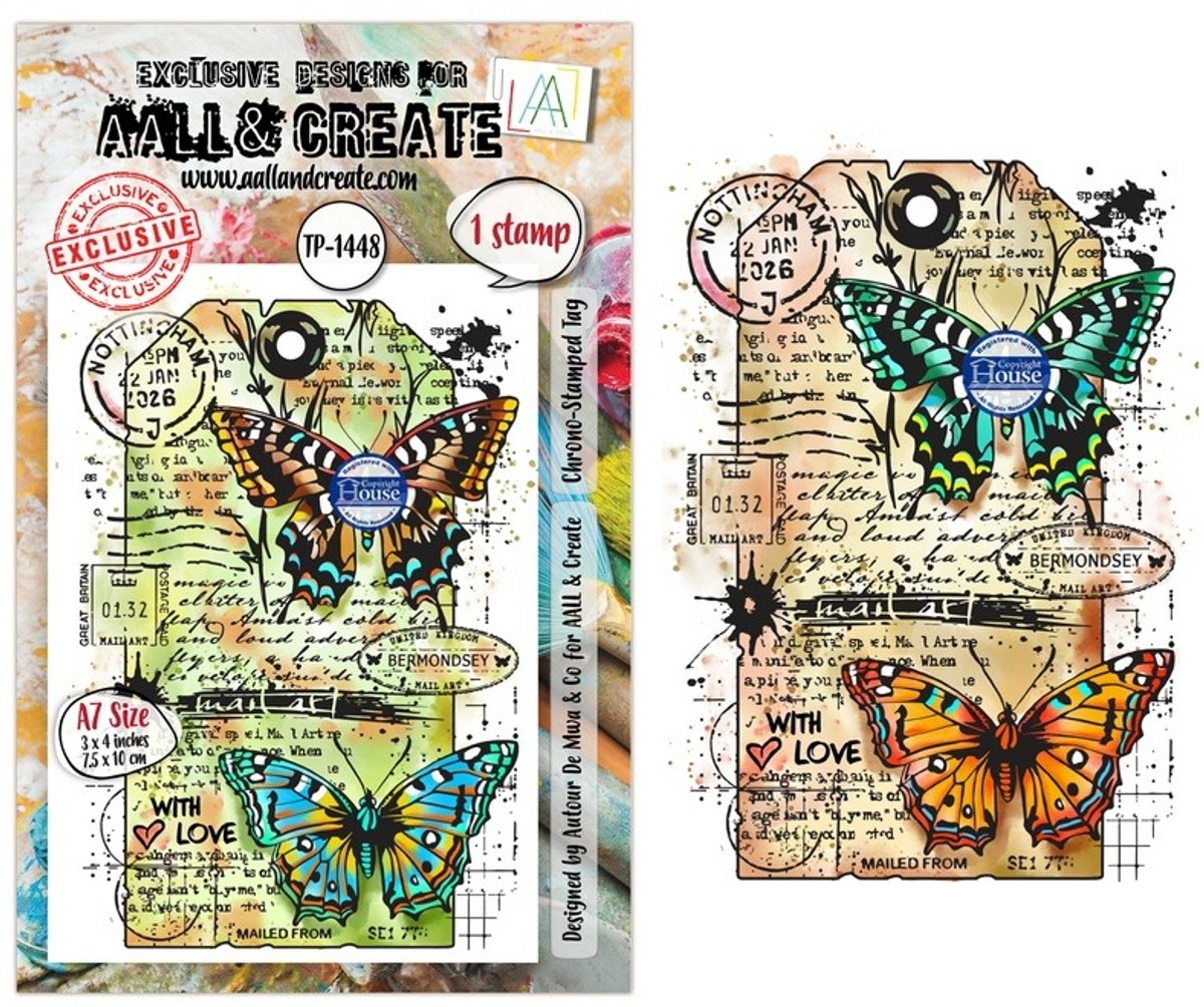 Aall & Create clearstamps A7 - Chrono-stamped tag