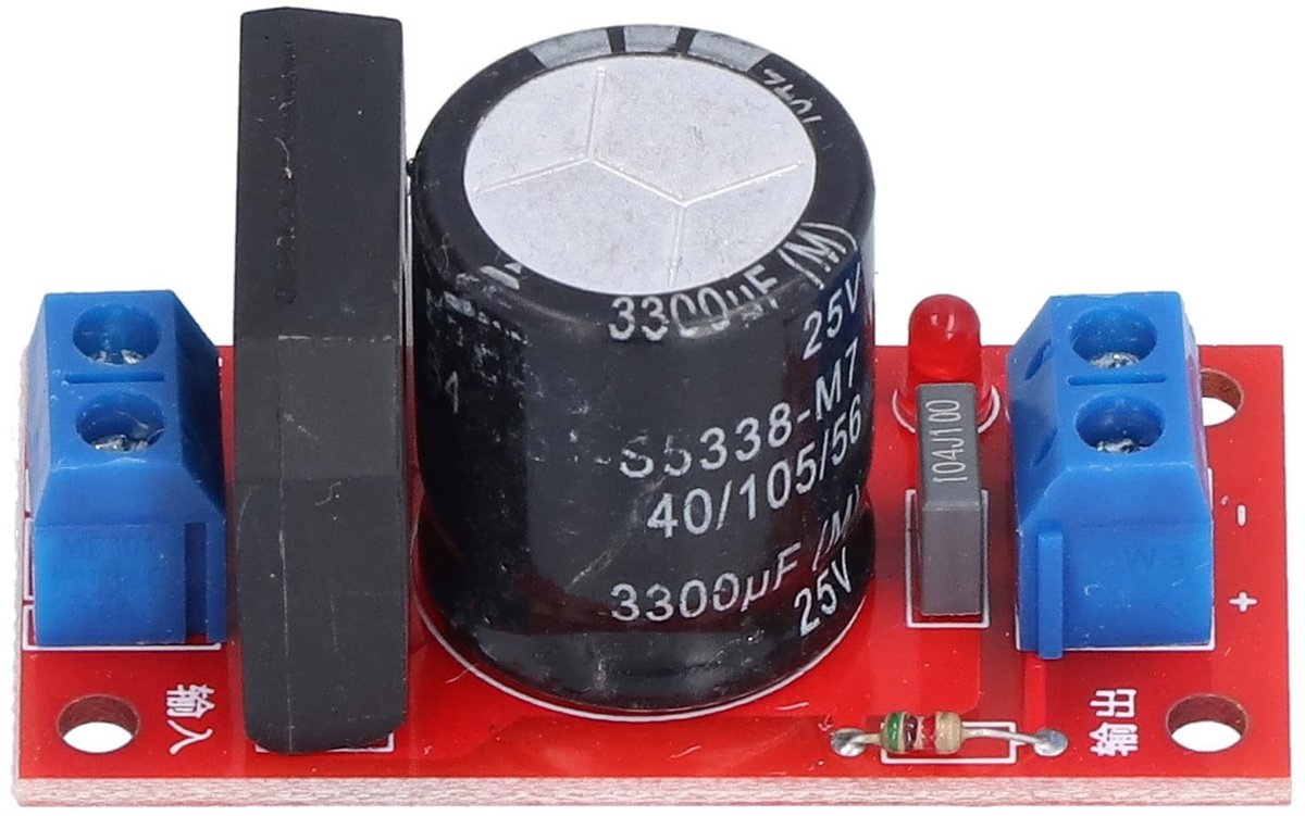 Dailygoody - 8A Gelijkrichter Filter Power Board - AC naar DC Voeding - Compact formaat - LED-indicator - Veilig en betrouwbaar - Geschikt voor divers
