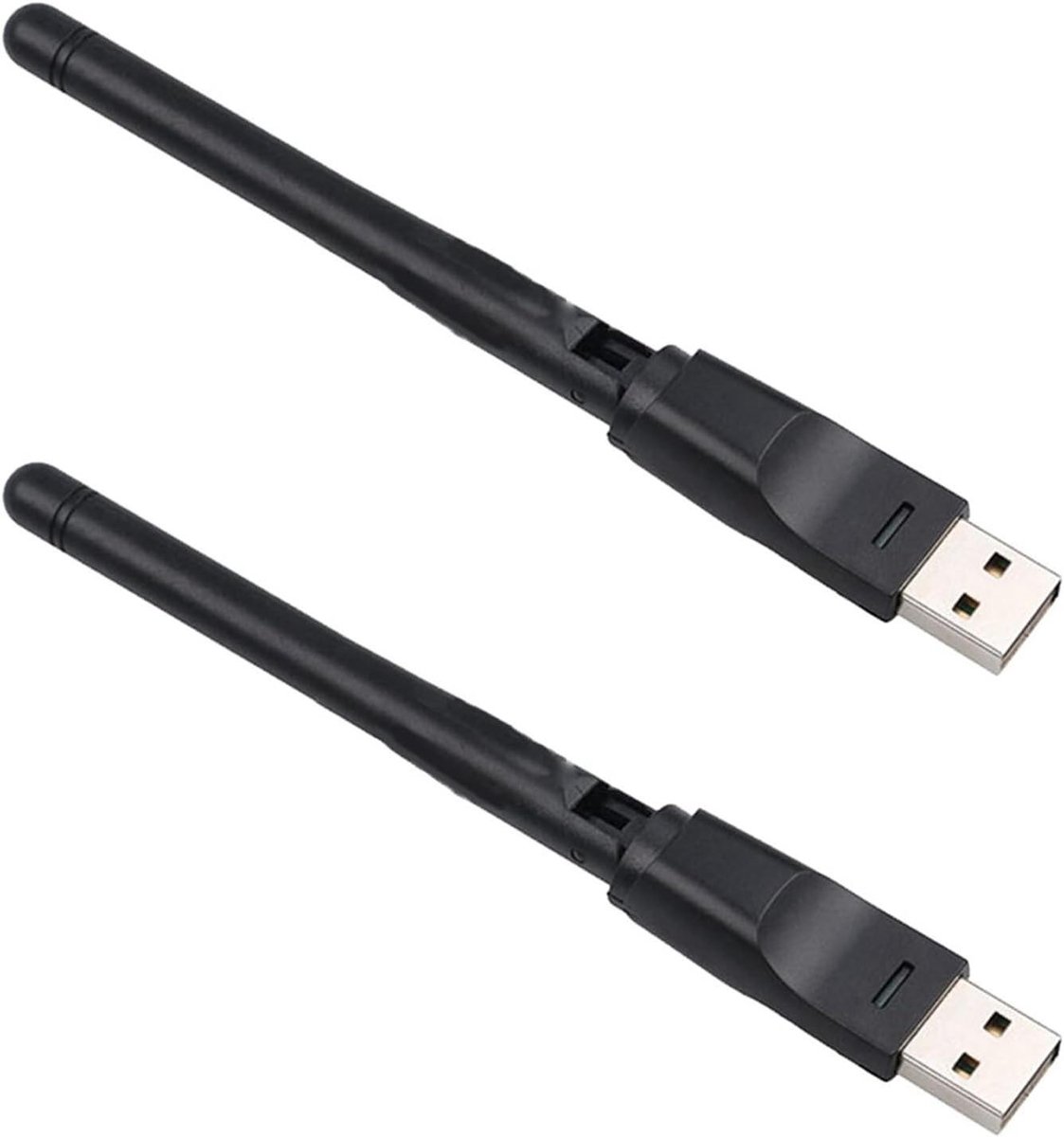 Draadloze USB Adapter - Wifi Antenne - Internet Verbinding - 150 Mbps Snelheid - 2 Stuks - Zwart