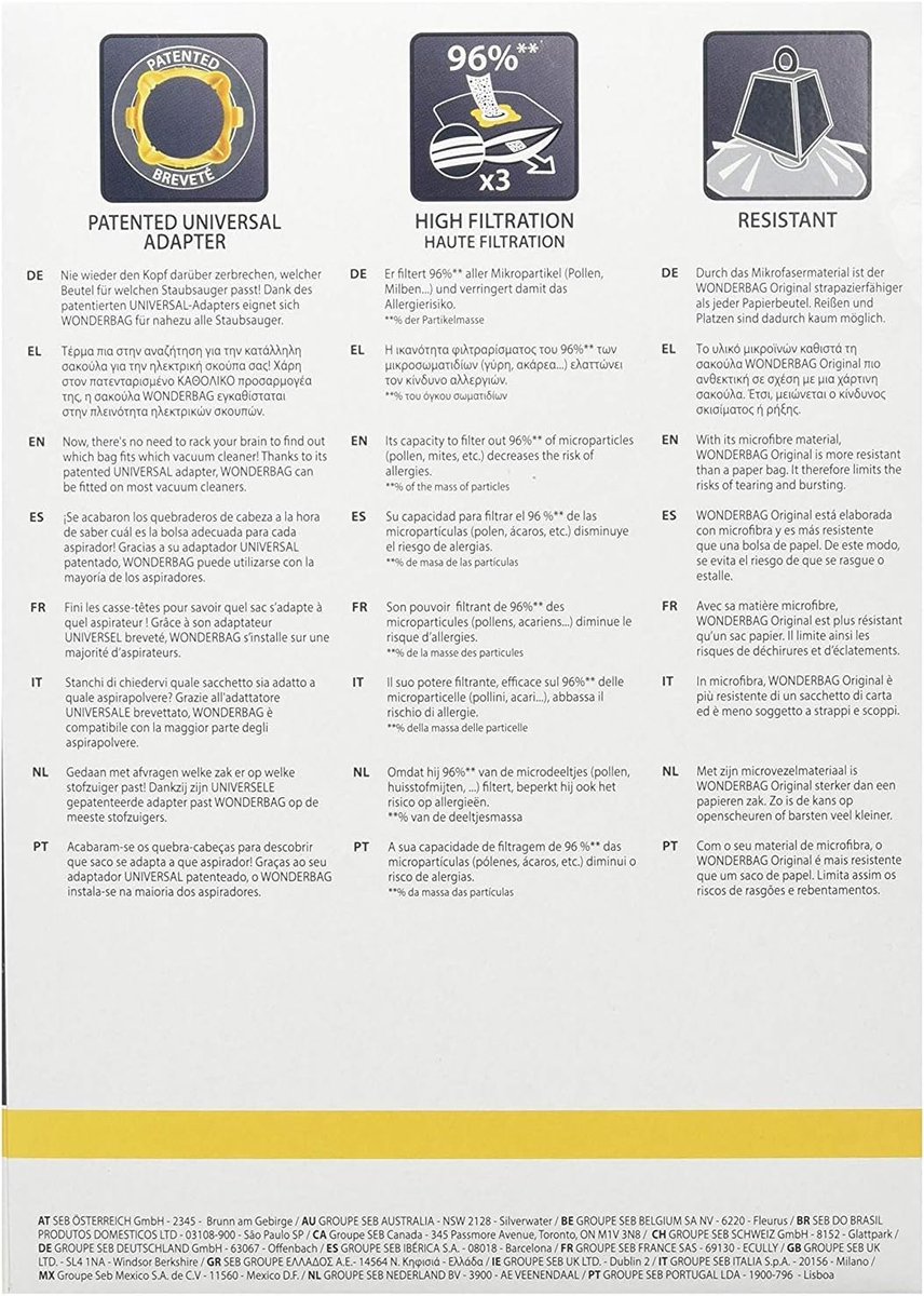 Stofzuigerzakken Universeel - Stofzuiger Zakken - Stofvrij Houden - Hoge Filtratie - 5 Stuks - Wit