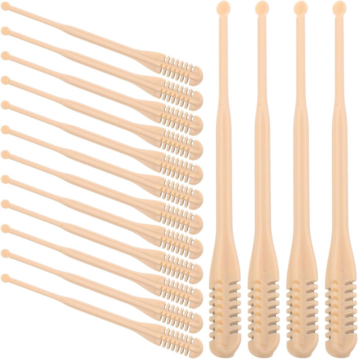 Neus en oor trimmer - Reisbenodigdheden set - Persoonlijke verzorging - Handmatige bediening - 32 stuks - Beige