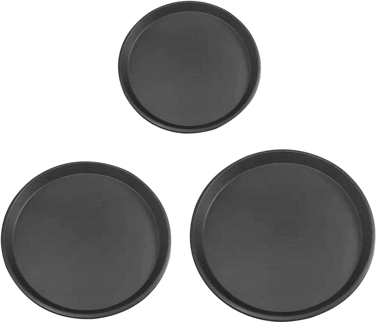 Ronde pizzapan - Bakplaat - Pizza bakken - Antiaanbaklaag - 32 cm - Zwart
