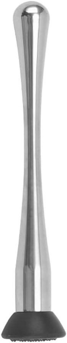Ijs Hamer Stick - Cocktail Muddler - Drankjes Maken - Geroosterde Puree Textuur - 23 cm - Zilver