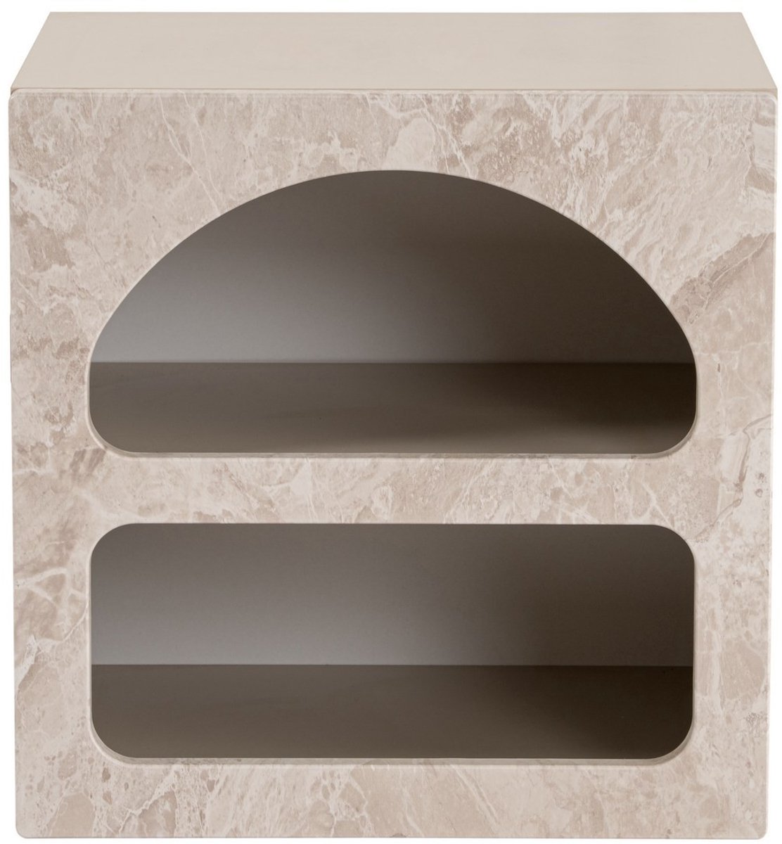 Skye Decor Lorin - Nachtkastje - Travertin marmer/Zandste - 50 cm Beige