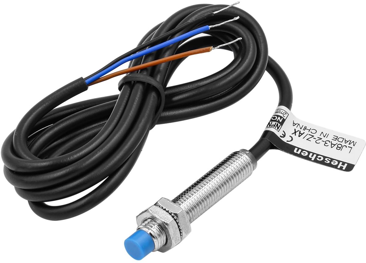 Dailygoody - Inductieve nabijheidssensor - NC - 2 mm detectiebereik - 10-30 V - 200 mA - M8 draad - Voor wandmontage - Sensor type