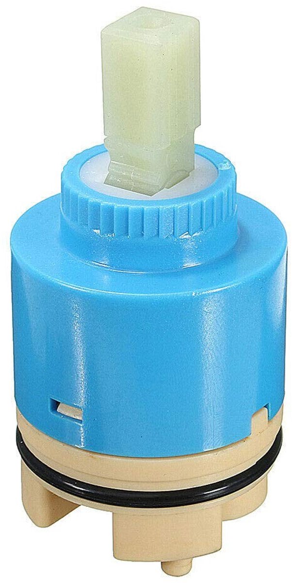 Dailygoody - Ceramic Disc Cartridge - 40mm - Waterbesparend - Blauw - Vervangingscartridge - Geschikt voor Keuken en Badkamer - Type B