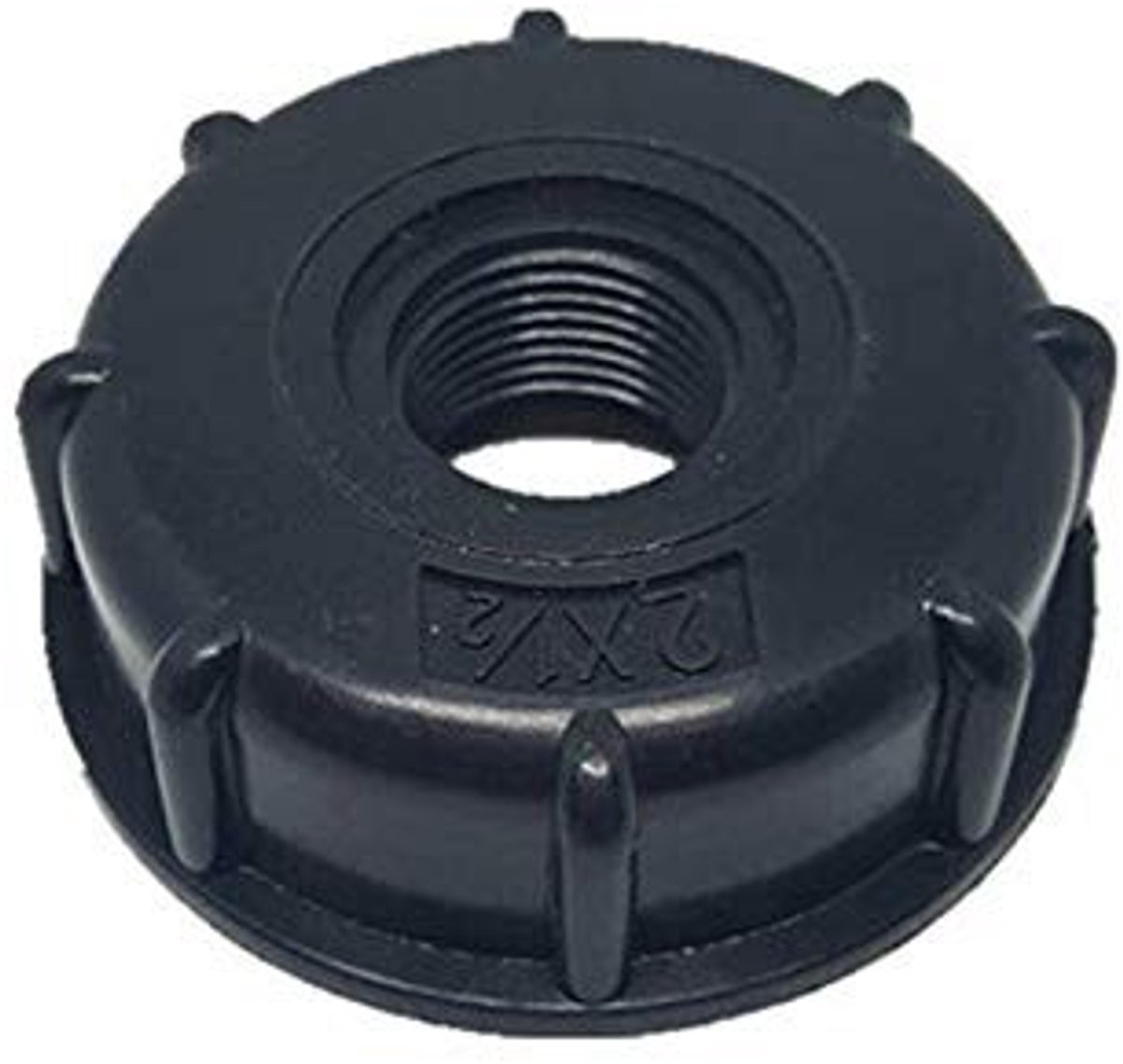 Dailygoody Water Tank Adapter - Connector 60mm - Hoogwaardige kunststof - Zwart - 3/4 inch aansluiting - Geschikt voor 1000 Liters tanks