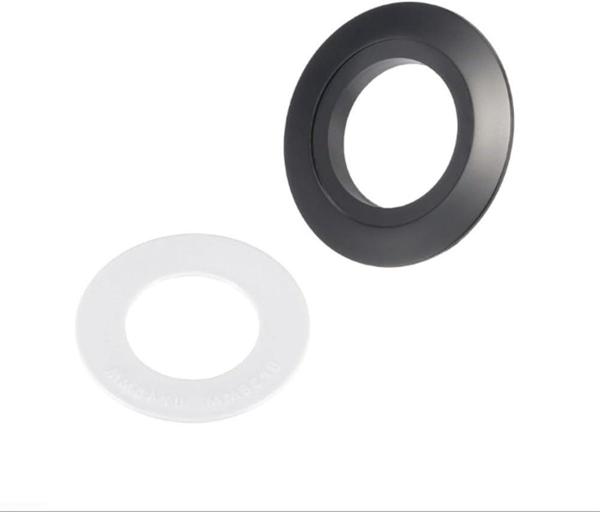 Toiletknop Adapter - Spoelmechanisme Oplossing - Toiletten Upgraden - Flexibele Tank Fitting - 38mm naar 48/58mm - Zwart