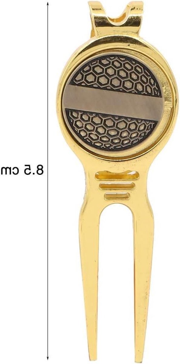 2 in 1 Metalen Golf Divot Tool met Magnetische Ball Marker, Handige Pitch Repairer voor Golfaccessoires en Groene Reparatie voor Golfspelers — afbeelding 4