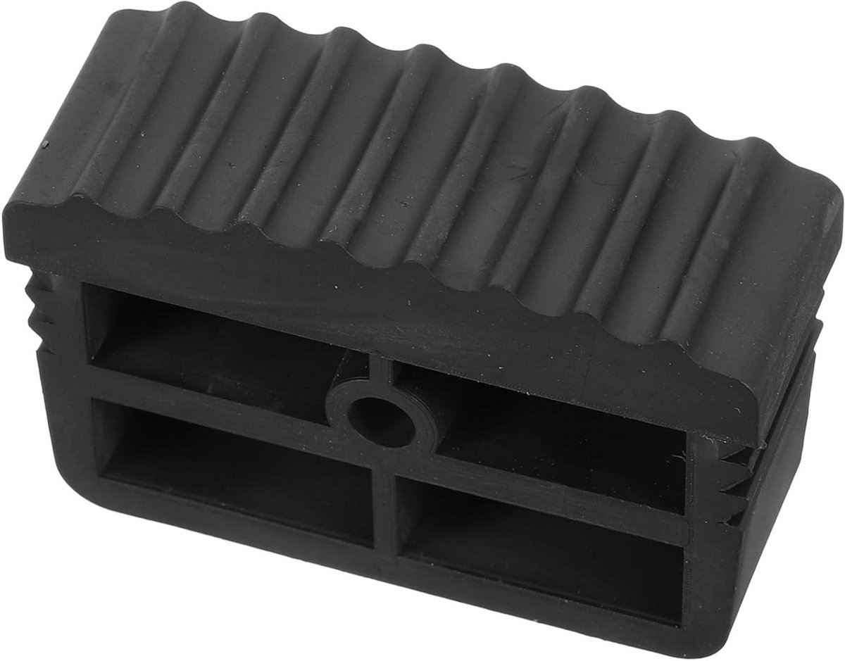 Ladder Voetafdekkingen - Antislip Rubber - Verhoogt Stabiliteit - Eenvoudig Te Installeren - 6.50X4.00X2.00CM - Zwart