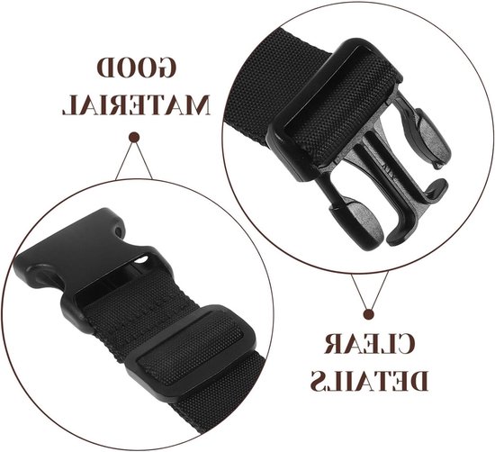 Verstelbare Banana Extension Strap, Vervangingsriem voor Hand, Zwart, 36.50X4.70X1.80CM, Ideaal voor Comfort en Ondersteuning — afbeelding 2