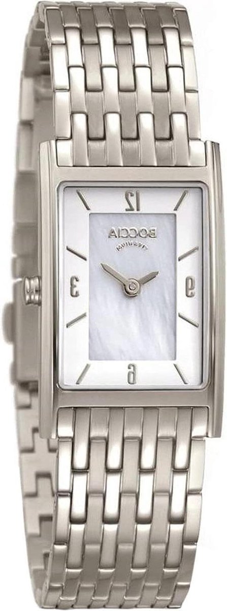 Dameshorloge - Polshorloge Analoog - Dagelijks Gebruik - Nikkelvrij Titanium - 32 mm - Zilverkleurig