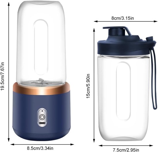 Mini Blender - Smoothie Maker - Draagbare Blender - Thuisgebruik van MINI — afbeelding 4