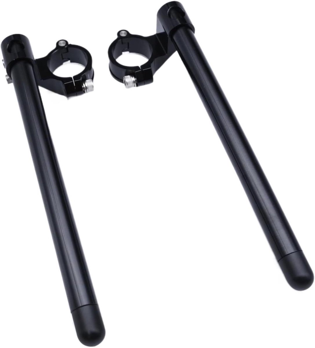 Stuurverhogers Motorfiets - Clip-ons Vork - Rijcomfort Verbeteren - Universele Pasvorm - 50mm Riser - Zwart