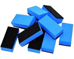 Auto Keramische Coating Spons - Glas Wax Applicator - Auto Polijsten - Zachte Schuimlaag - 10 stuks - Blauw
