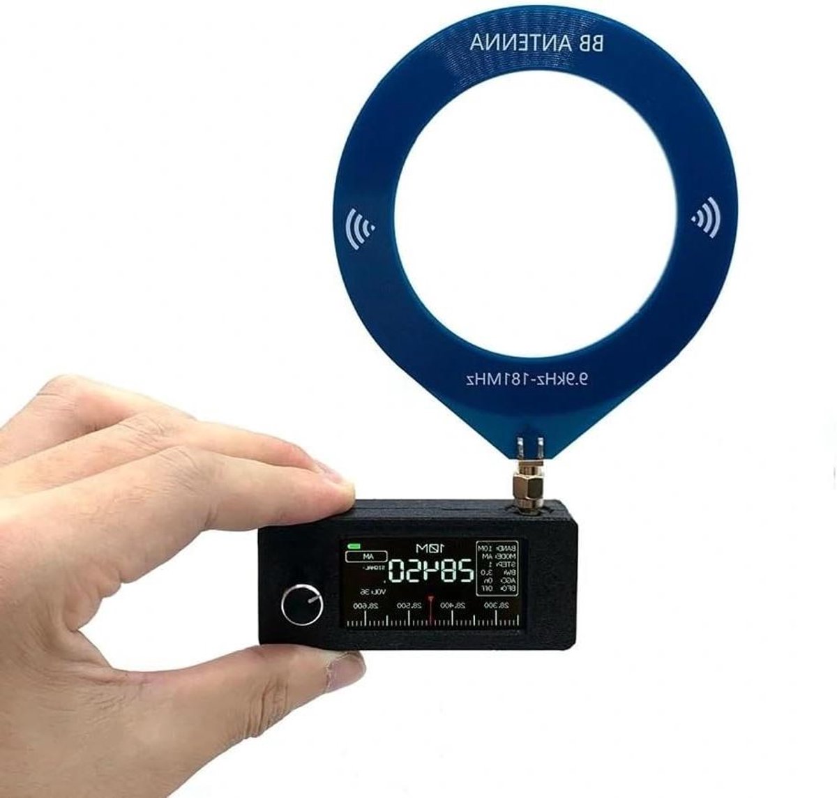Compacte Mini Radio - Draagbare Ontvanger - Muziek Luisteren - Full-Band Ontvangst - 7.3 x 3.2 x 1.2 cm - Zwart