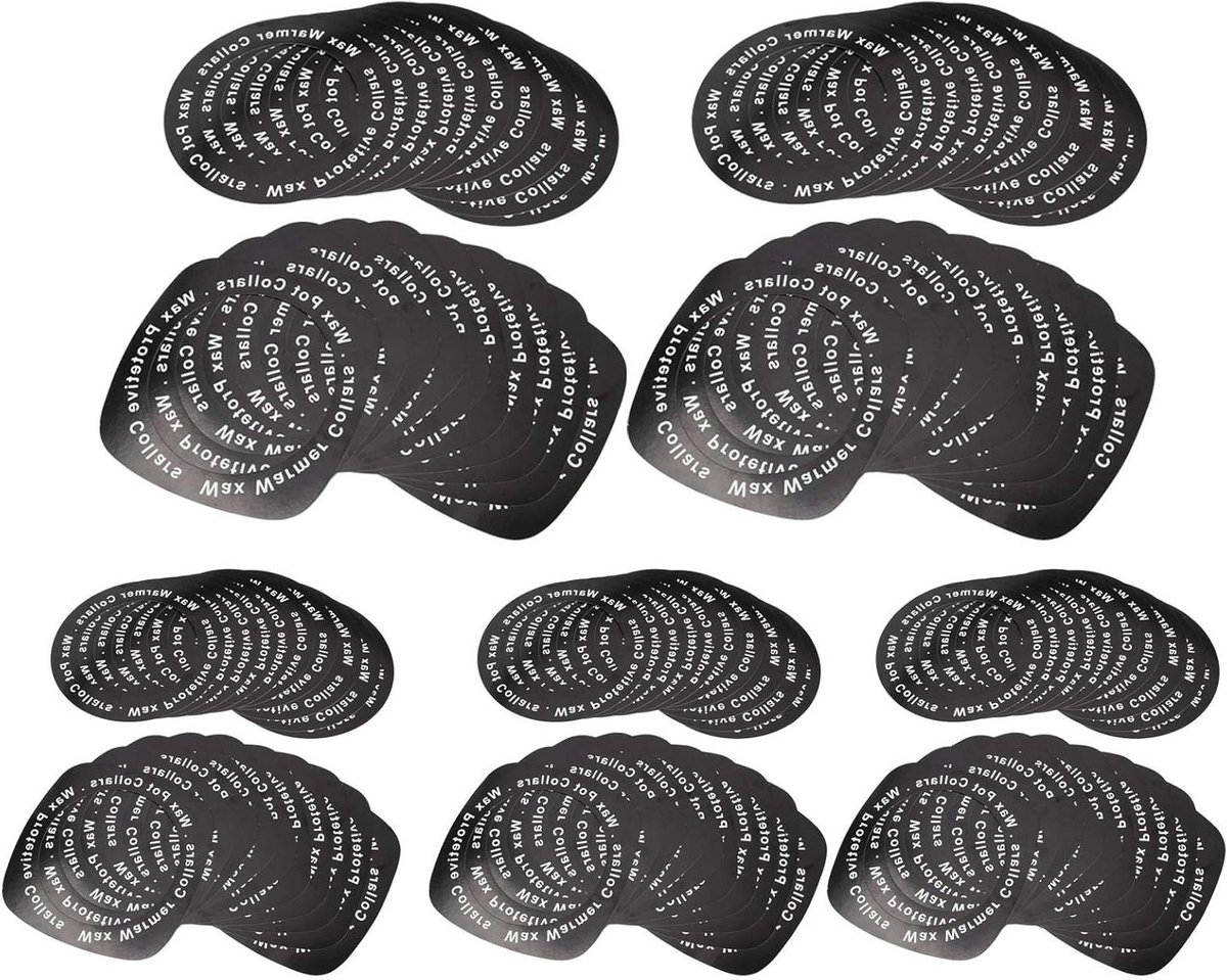 Waxverwarmer Ringen - Waxmachine Accessoires - Hygiënisch Harsen - Lekvrij Ontwerp - 50 Stuks Rond & Vierkant - Wit