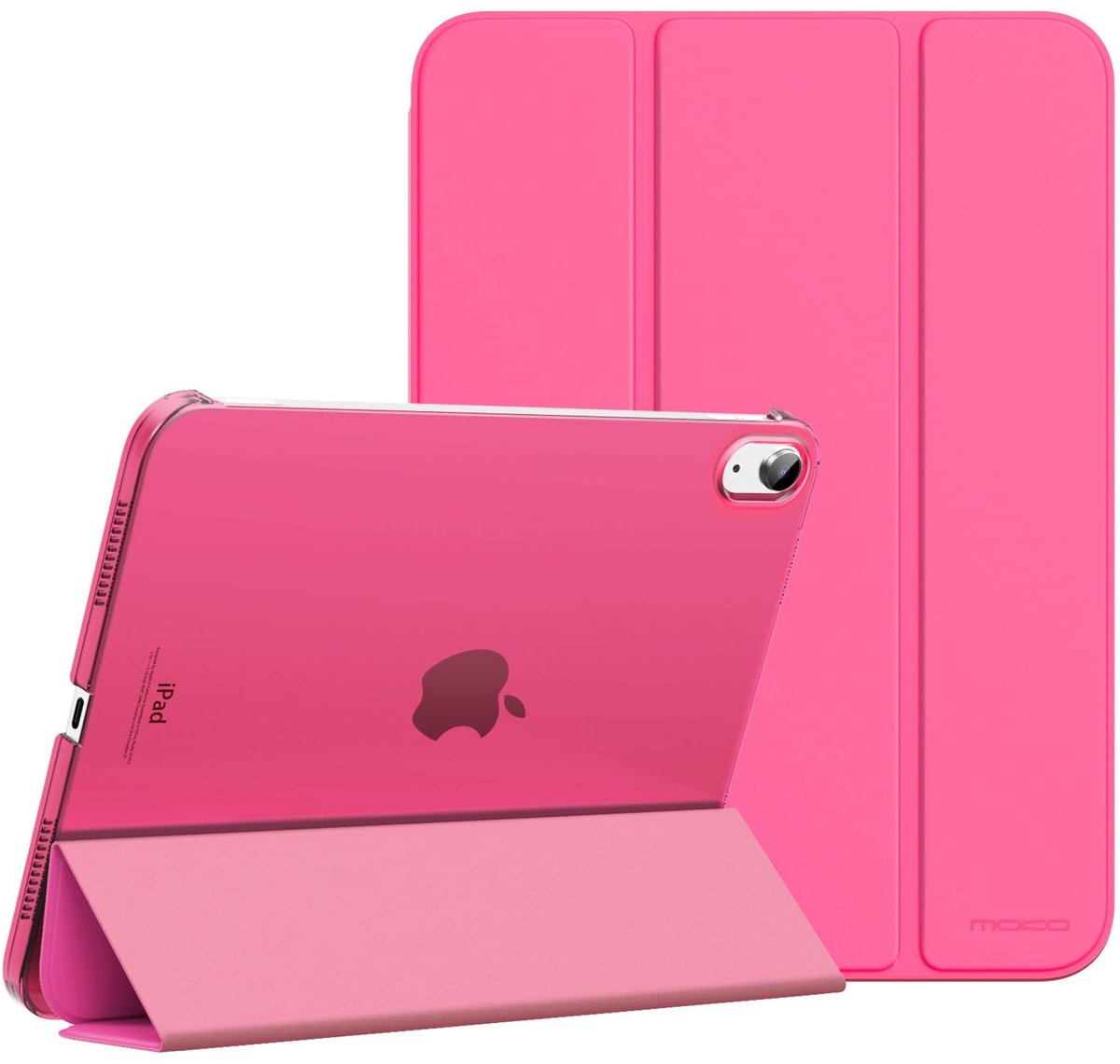 Dailygoody - iPad 10e generatie hoesje - slanke standaard case - doorschijnend - 10.9 inch - ondersteuning Touch ID - automatisch sluiten - ideaal voo...